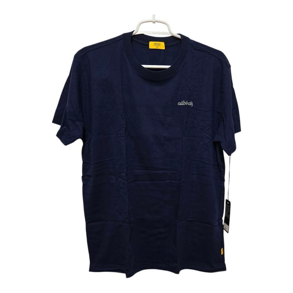 Allbirds Allgood Cotton Logo Tee M Deep Navy